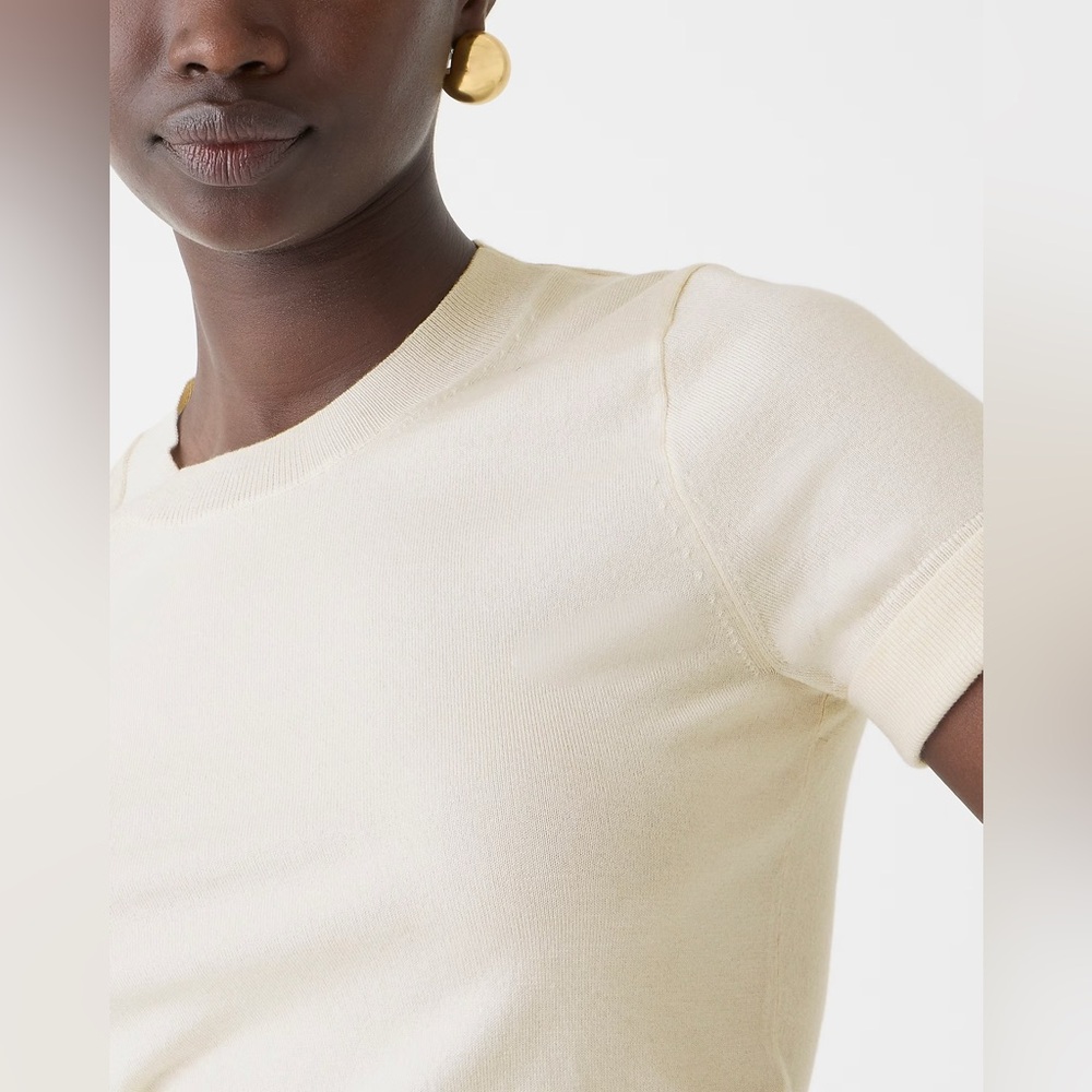 J. Crew Shrunken TENCEL™ lyocell-blend T-shirt - Picture 2 of 4
